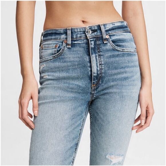 Rag & Bone Revolve Nina High Rise Ankle Skinny
Jeans in Horizon - Picture 7 of 16
